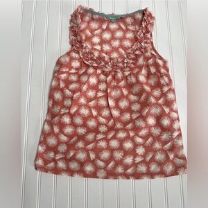 Boden Tank Top Womens Size 2 Scoop Ruffle Neck Sleeveless 641